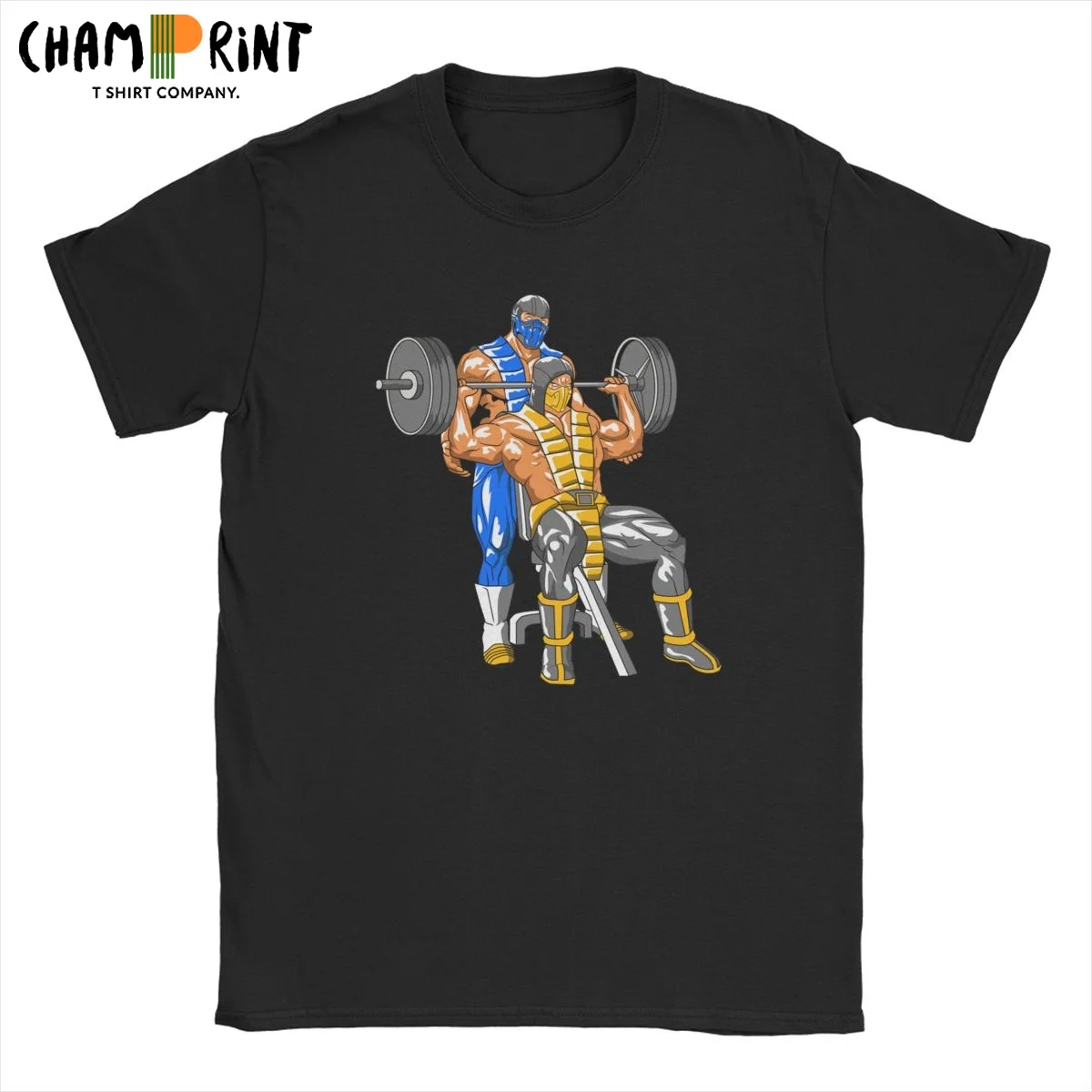 Icy Hot Spot T Shirts Men O Neck Mortal Kombat T-Shirt Sub Zero Scorpion Mk11 Arcade Game Tees Short Sleeve Clothing Big Size