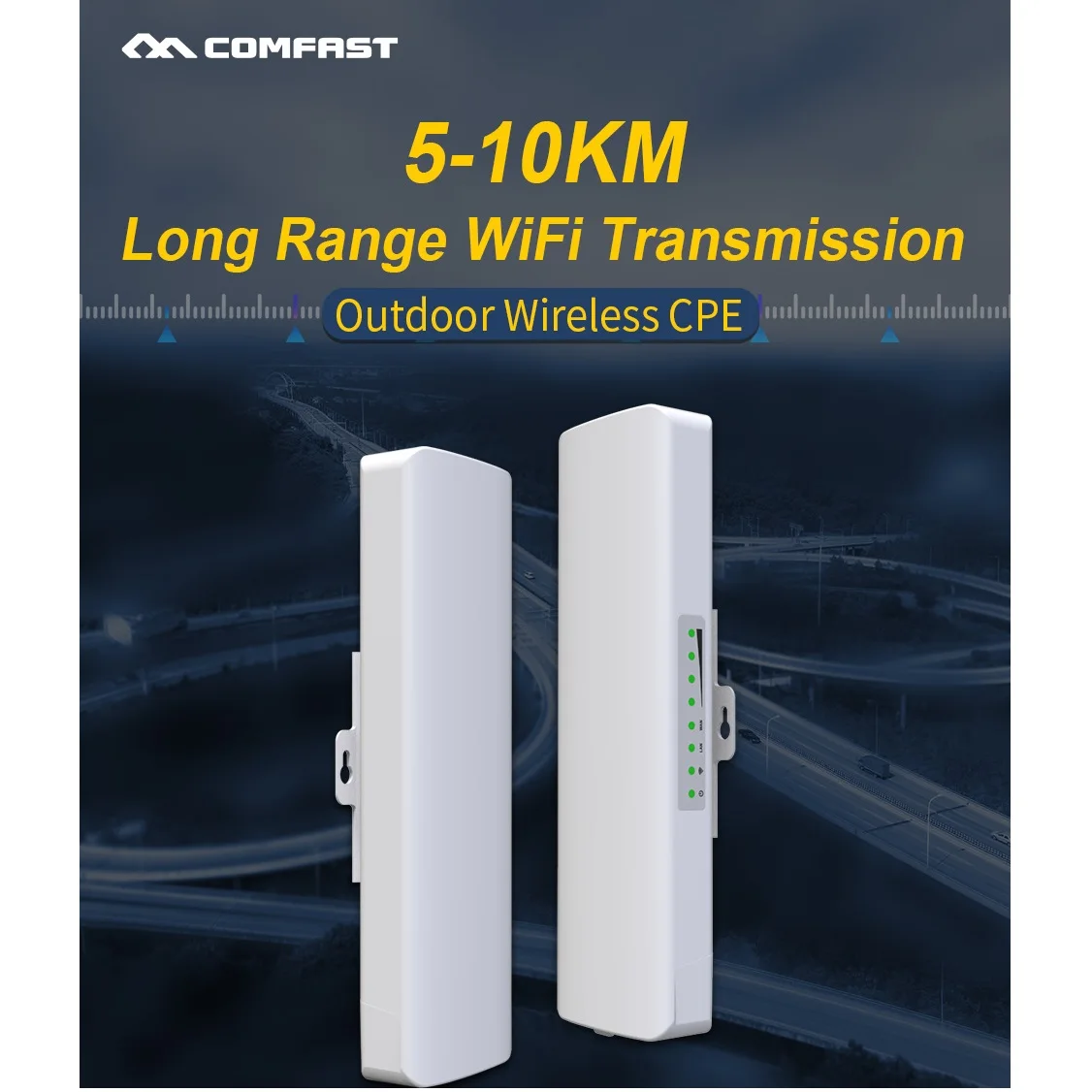1pcs Wireless Bridge CPE Wi fi Antenna AP 3-5km Long Distance Outdoor 5.8G Wifi router 2 Extender Signal Amplifier Point Wifi AP