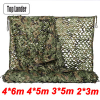 6x4m 2x3m Camouflage Net Camo Netting Nets Shade Mesh Hunting Garden Car Outdoor Camping Sun Shelter Tent