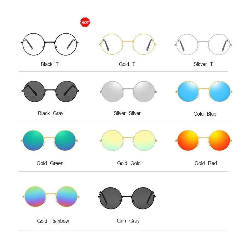 RBRARE Round Sunglasses for Kids Spectacles Glasses Frames Eyewear Kids Mirror Sunglasses Boys Girls Baby Infant Sun Glasses