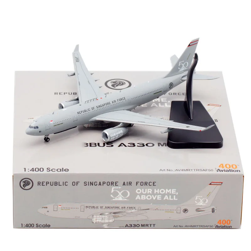 1: 400 Singapore Air Force A330 MRTT aircraft tanker Airplane Plane Aircraft Alloy metal Model Toy Airliner Kids Gifts Display