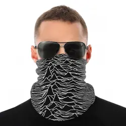 Joy Division Unknown Pleasures Scarves Half Face Mask Men Women Halloween Mask Neck Bandanas Windproof Headband Outdoor Hiking