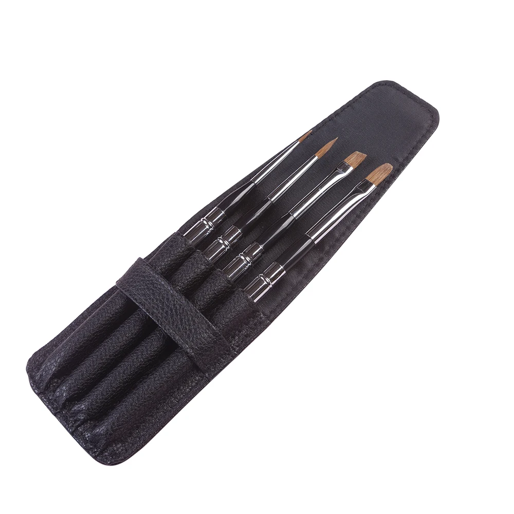 Artsecret-Juego de brochas de arte para pintura de acuarela, Set de 4 brochas de latón de pelo de SP-576, de alta calidad