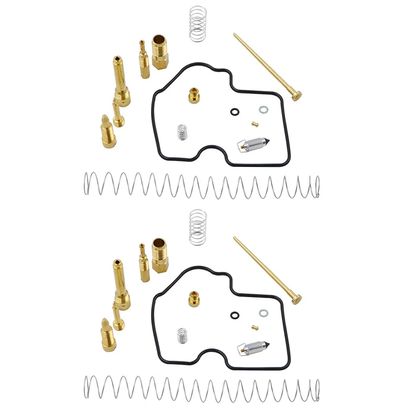 2Sets Motorcycle Carburetor Rebuild Repair Tools Kit For Kawasaki 1003-0094 15003-1755 Prairie Brute Force 650 700 KVF650 KVF700