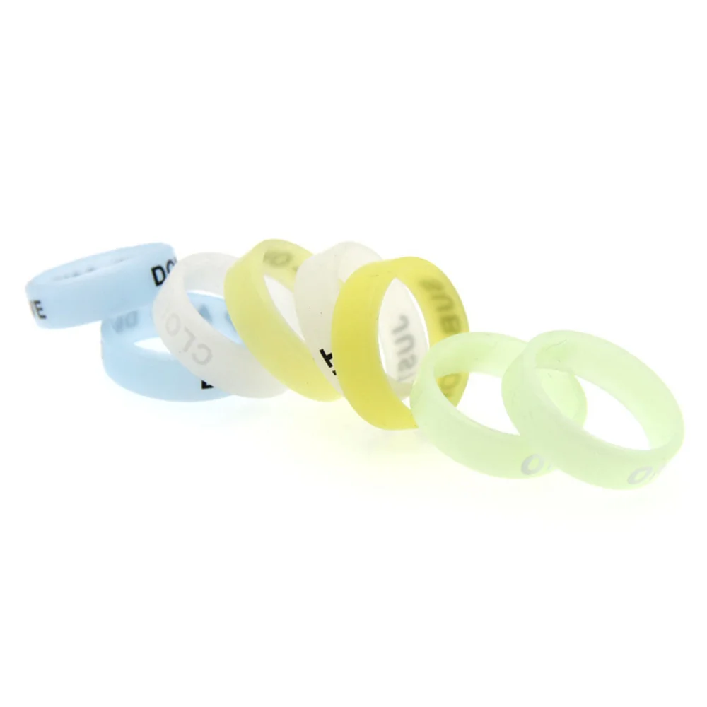 22MM luminous circle fluorescent silicone anti-skid ring decorative ring