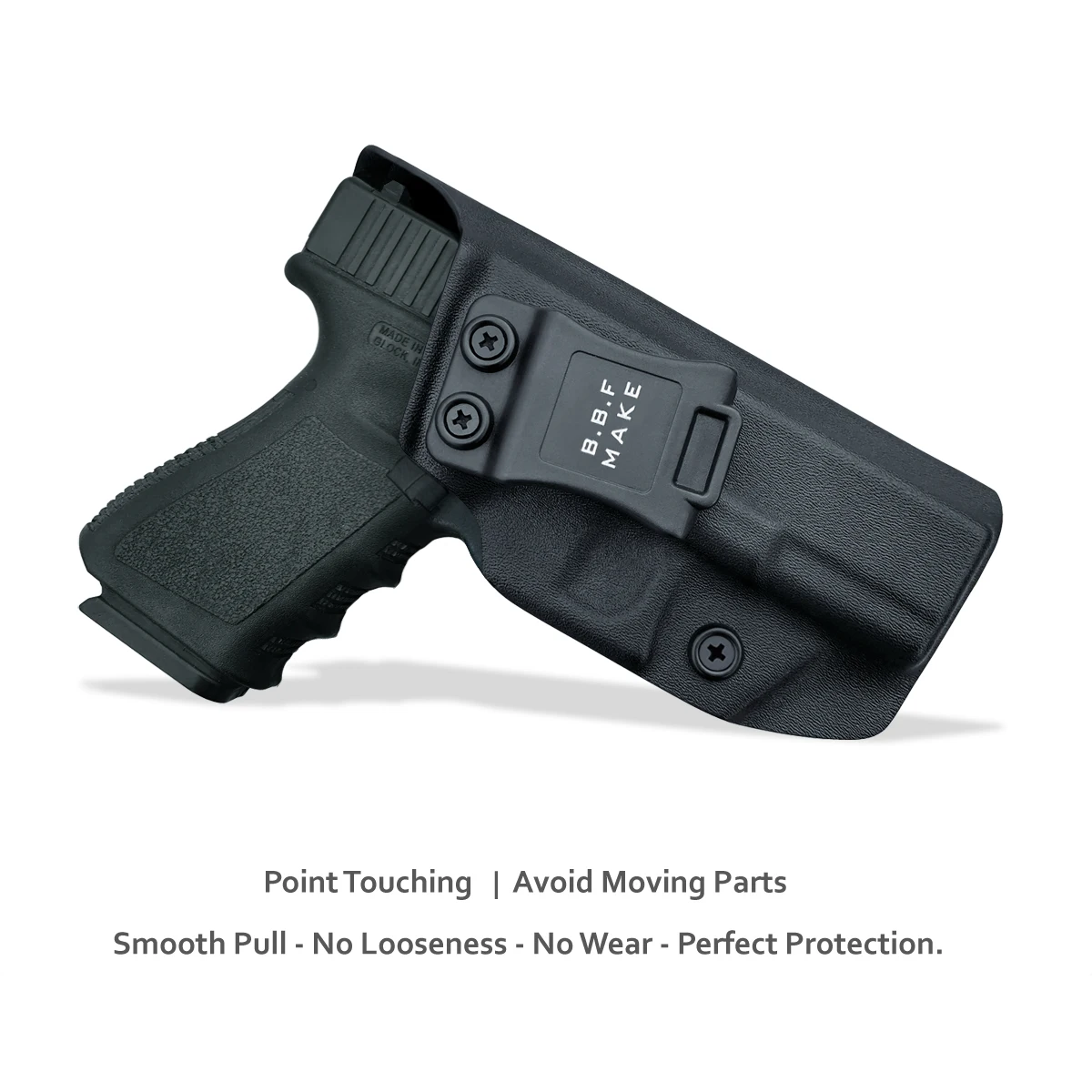 IWB Kydex Holster For: Glock19 / Glock 19X / Glock 23 / Glock 25 / Glock 32 / Glock 45 (Gen 1-5) Gun Inside Belt Concealed Carry