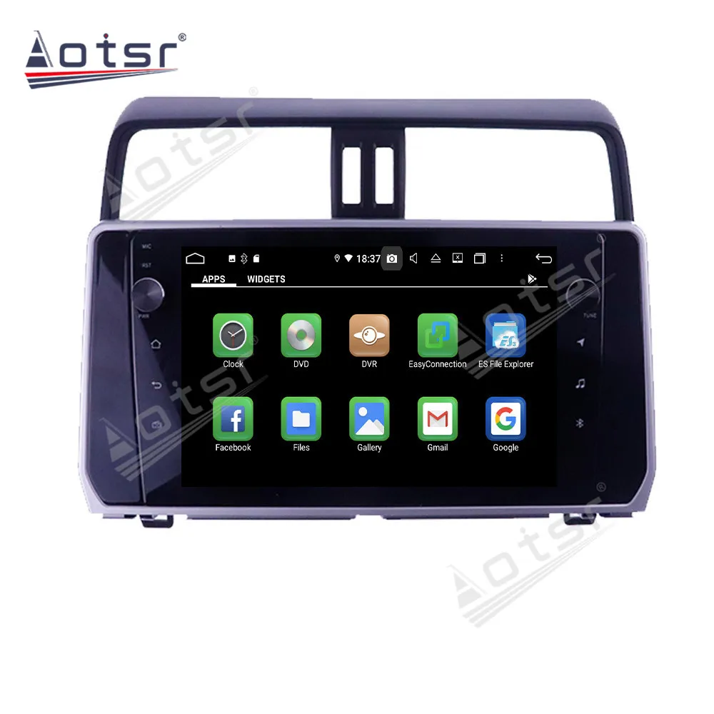 Android For Toyota Land Cruiser Prado 150 2018 2019 Car Radio Multimedia Video Player Navigation GPS Stereo Head Unit No 2Din HD