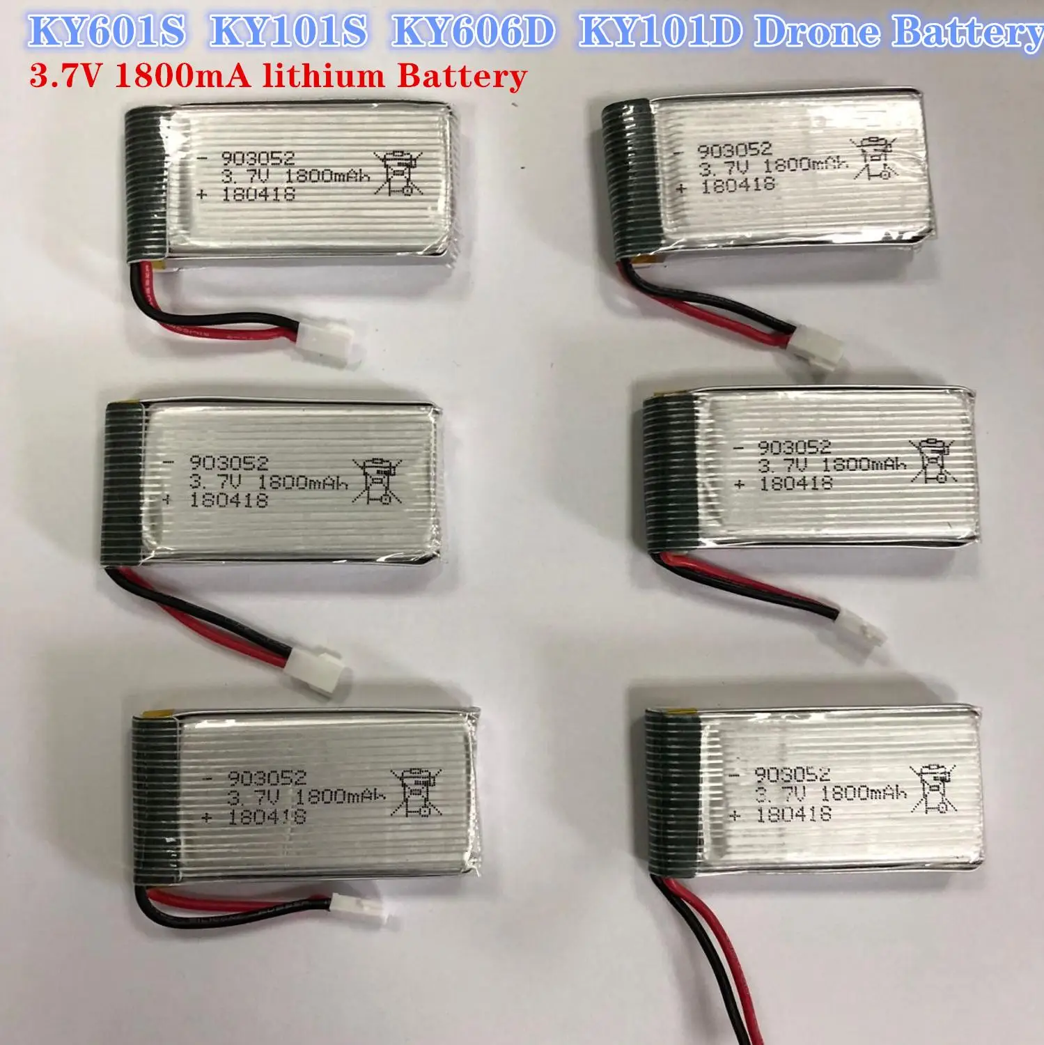 

KY601S KY101S KY606D KY101D Drone Quadcopter Accessories Battery 3.7V 1800mA lithium Battery spare parts flight About 22 Minu