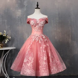 Vestido de encaje de lujo para quinceañera, traje elegante de fiesta con cuello Barco, personalizado, 15 años, 2024