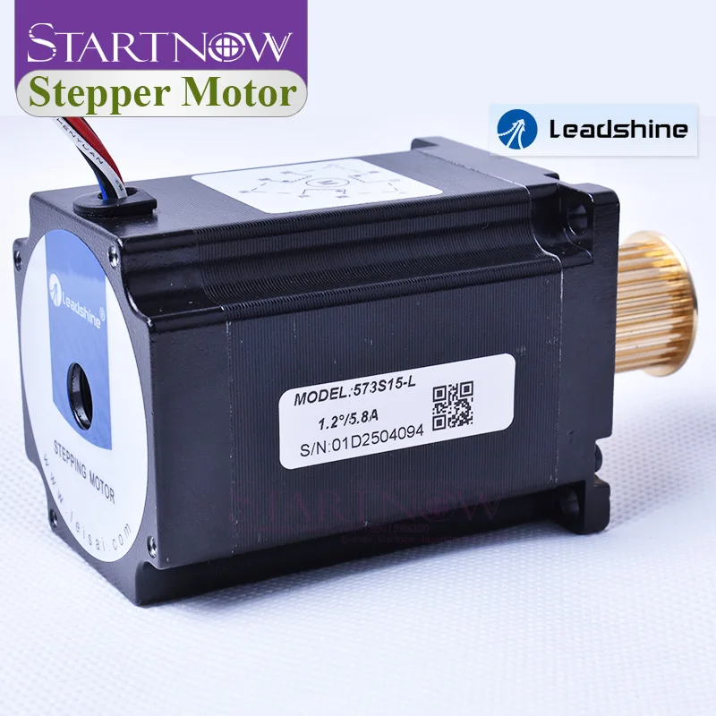 Leadshine Stepper Motor 573S15-L 5.8A 3 Phase With Synchronous Pulley 6 Wires Axis Diameter 8mm NEMA23 Stepping Motor