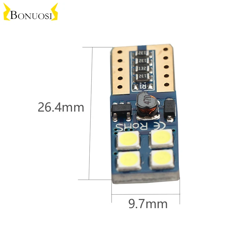 

20PCS High Quality T10 8SMD 3030 LED Car Light Canbus NO OBC ERROR Auto Wedge Lamp W5W 8 SMD Led Parking Bulb 192 168 12V