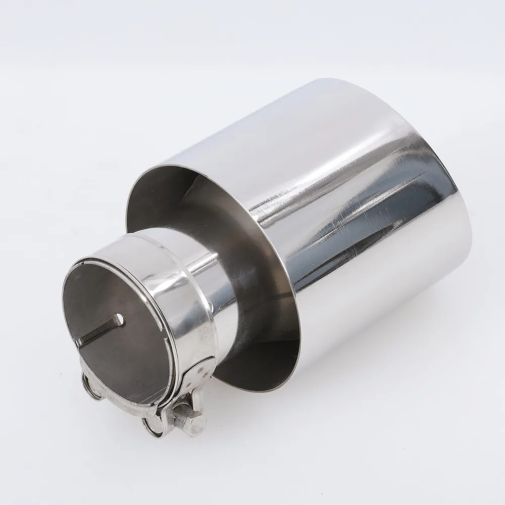 Newest Style Stainless Steel Universal Exhaust System End Pipe+Car Exhaust Tip 1 Piece