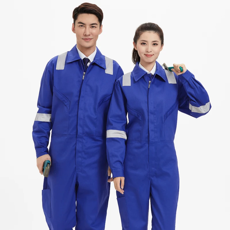 100% Cotton Anti-static Coveralls Suits Reflective Protection Clothing Anti-scald Flame Retardant Thermal Insulation Uniforms