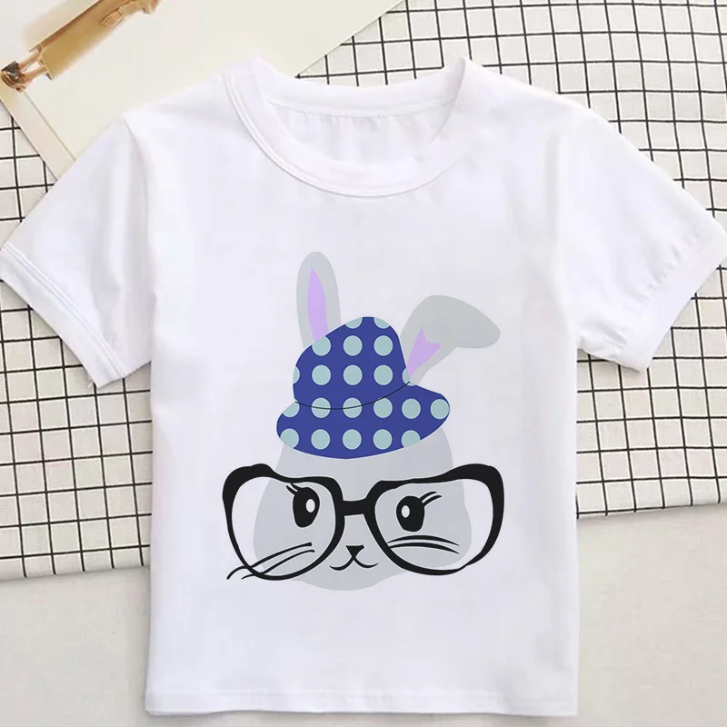 

CZCCWD Summer Children Clothing Boys T Shirt Korean Design T-shirt Skids Spoof Animal Print Casual And Lovely T-shirt Girl White