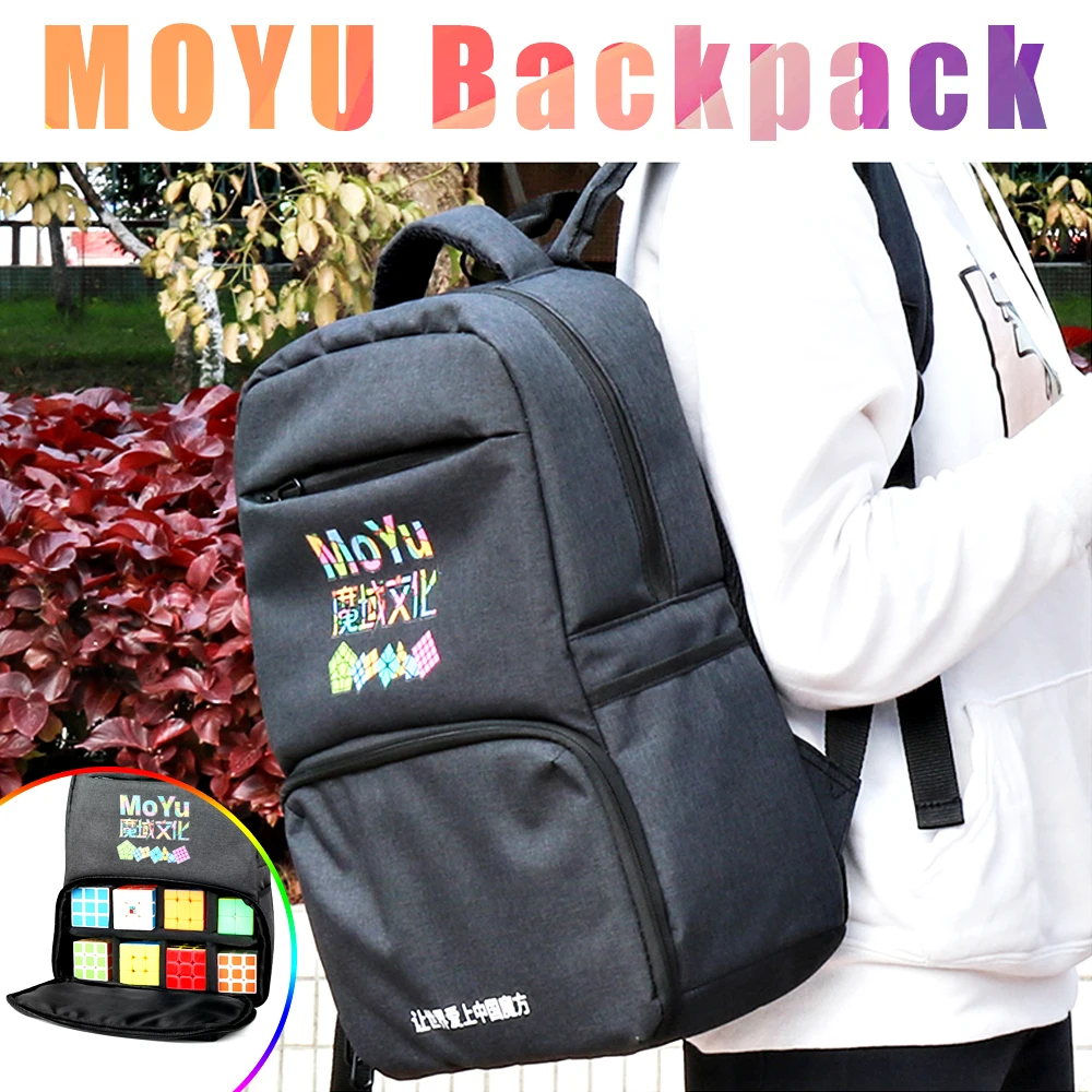 

Moyu Backpack Bag Professional bag For 2x2 3x3x3 4x4 5x5 6x6 7x7 8x8 9x9 10x10 Magic Puzzle Speed Cube ALL Layer Toys Gift