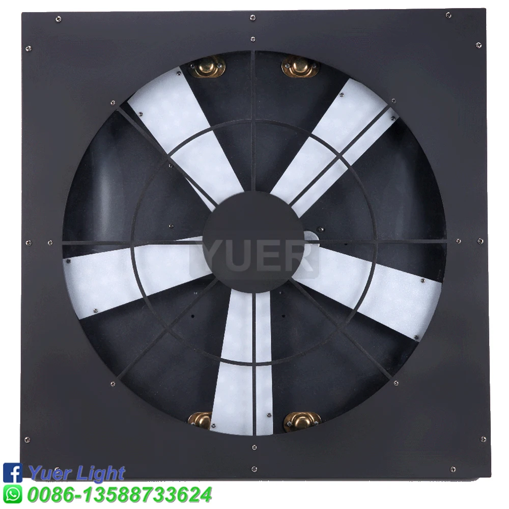 NIEUWE RGB 3IN1 LED Pixel Fan Spin Effect Podiumlicht DMX512 DJ Disco Bar Party Outdoor Indoor Muziek Geluidscontrole Club Prom