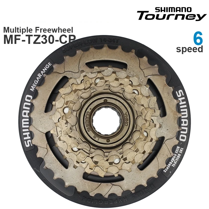 SHIMANO TOURNEY TZ30 TZ500 HG40 6v 6 Speed Cassette MTB Multiple Freewheel Metal Thread Sprocket 14-34T Bike Parts