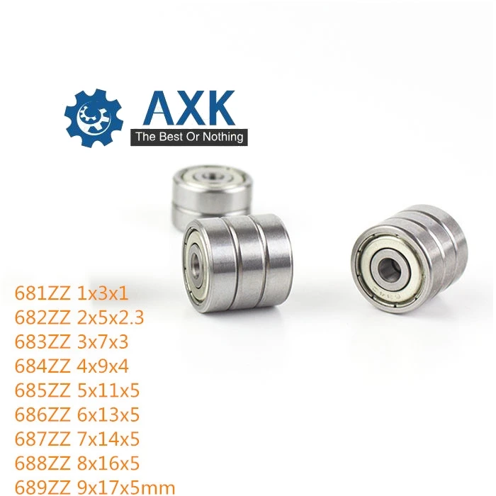 

681ZZ bearing 682ZZ 683ZZ 684ZZ 685ZZ ABEC-1/ABEC-5 ( 10 PCS ) Miniature Ball Bearings 686ZZ 687ZZ 688ZZ 689ZZ Deep groove