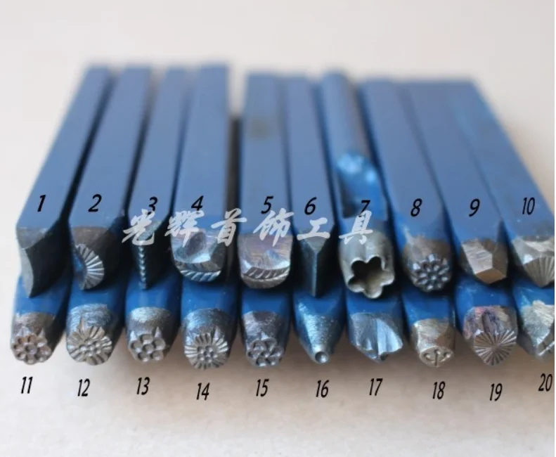 1SET Steel Punches  Metal Stamp Punch set for Handmaking Tools