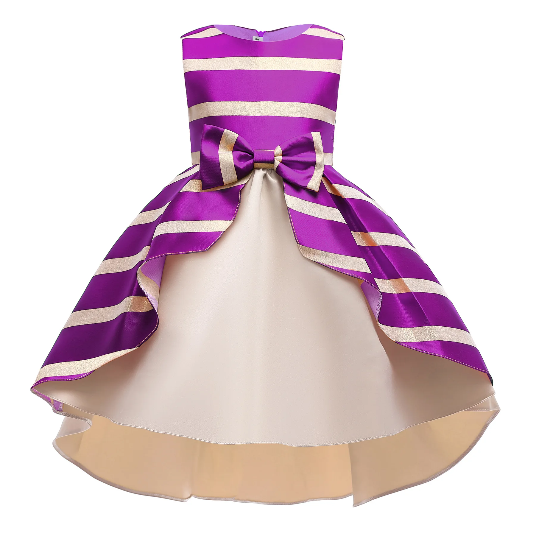 

Girls dress striped decorative princess dress Christmas dress Halloween costume birthday gift 3-10 year old children's dress