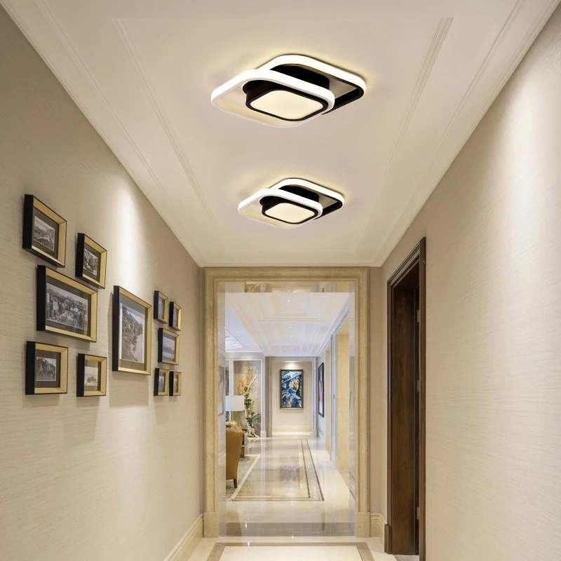 Modern LED Ceiling Light Minimalist Balcony Aisle Lamp Home Foyer Corridor Channel Ceiling Lamp Nordic Kitchen Ceiling Lights