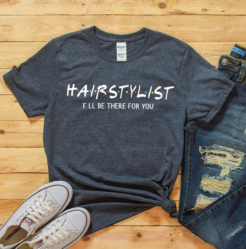 Hair Stylist Gift Dresser Hairdresser T-Shirt Women\'s Short Sleeve 100% Cotton Top Tee Letter Print Graphic O Neck Harajuku top