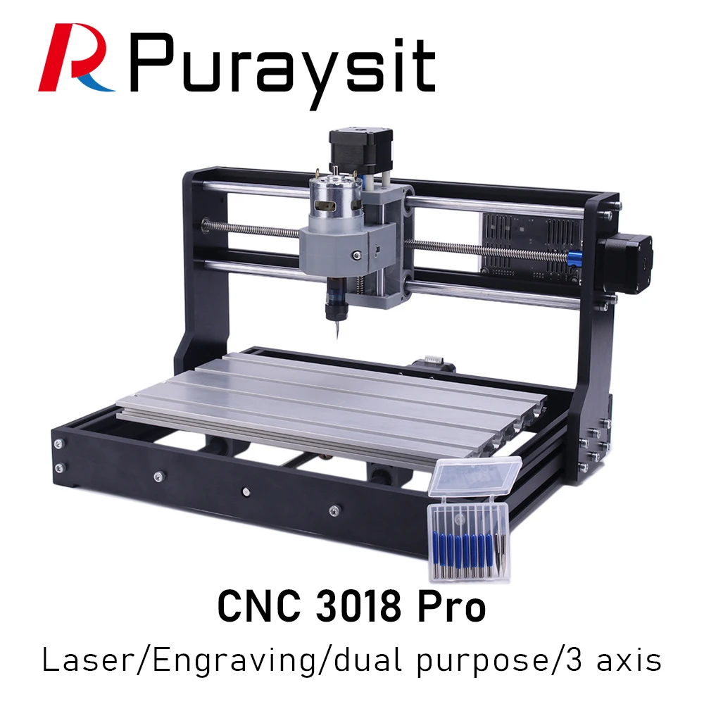 CNC 3018 PRO Laser Engraver Wood CNC Router Machine GRBL ER11 Hobby DIY Engraving Machine for Wood PCB PVC Mini CNC3018 Engraver