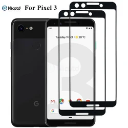 2PCS/Lot Tempered Glass Film For Google Pixel 3 Full Cover Screen Protector Glass For Google Pixel3 5.5