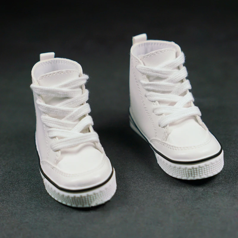 

D03-P537 children toy BJD DD SD MSD 1/6 1/3 1/4 uncle doll's Photo props Accessoriess white High-top casual shoes 1pair