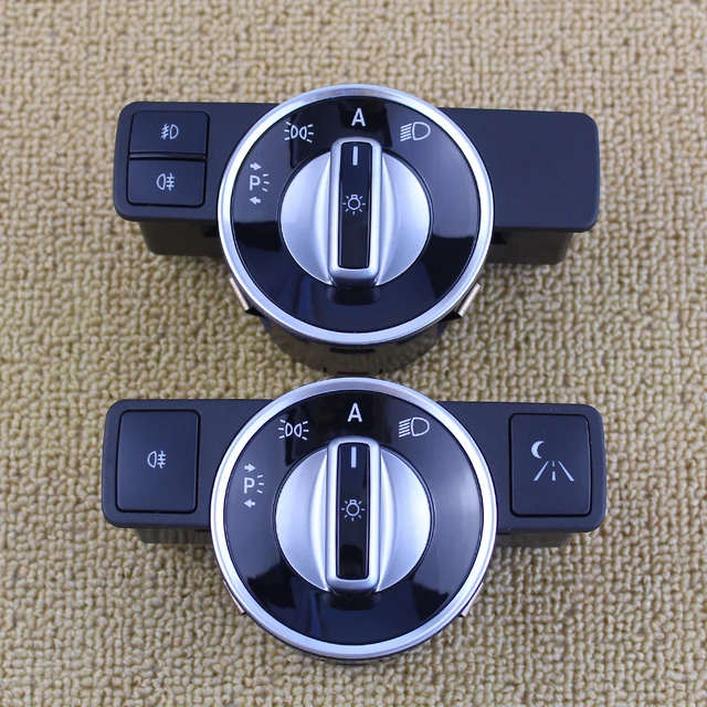 For Benz W204 S204 W212 A207 C207 X204 R172 C SLK GLK E Class Knob Button  Headlight Switch Light Switch Chrome A2129057000 - AliExpress 34