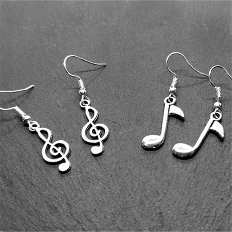 2 Pairs Earrings, Music Note Earrings, Music Earring Symbol Earrings Music Jewelry