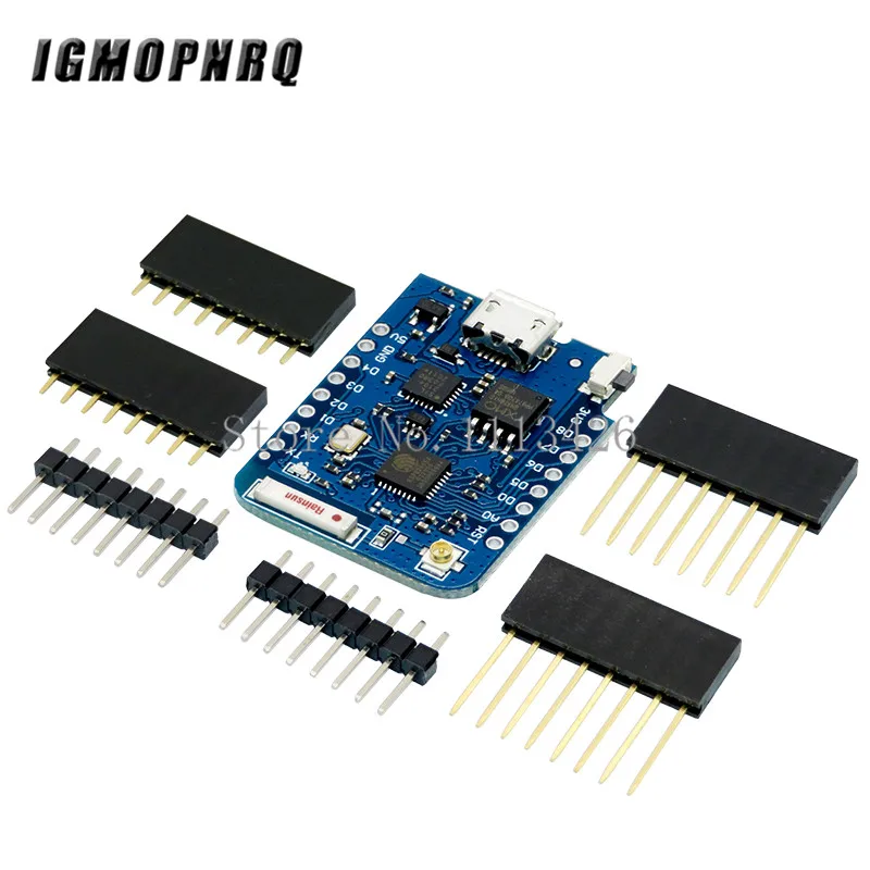 Imagem -03 - Wemos-conector Antena Externa Wi-fi Development Board Micro Mcu Baseado d1 Mini Pro 4m Bytes 16m Esp8266 Esp8266ex Cp2104