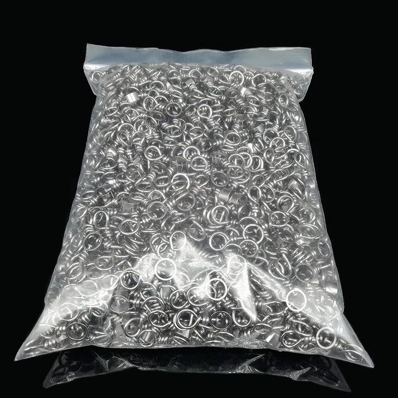 

500 шт., соединитель для рыболовного крючка, 3-ходовой вертлюг, морские вращающиеся тройные вертлюжки, аксессуары, снасти для морской рыбалки, оптовая продажа оптом