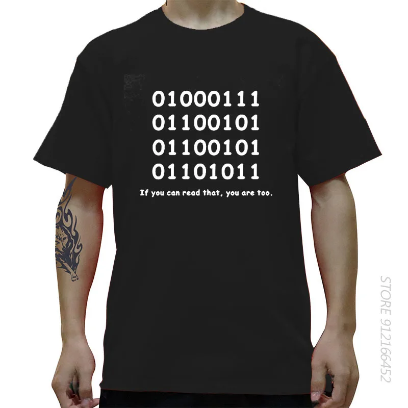 Programmer Geek Binary ASCLL Novelty T-Shirts Adult Printing MENS T SHIRT BIRTHDAY TShirt Tees Unisex More Size And Colors