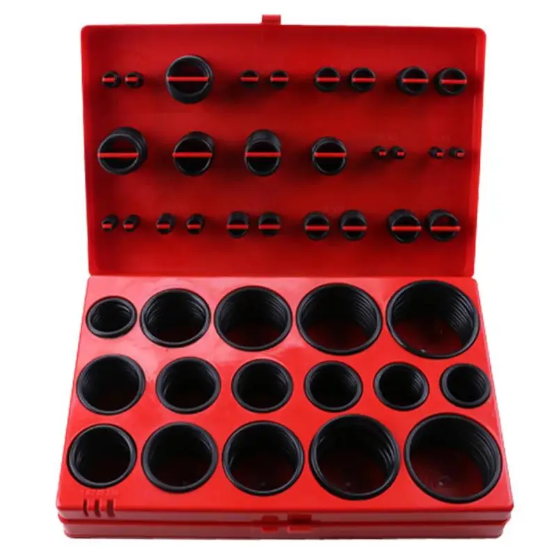 Car O Ring Seal Assortment Set Kit Universal Auto O-Shape Sealing Ring for Garage Plumbing Pipeline