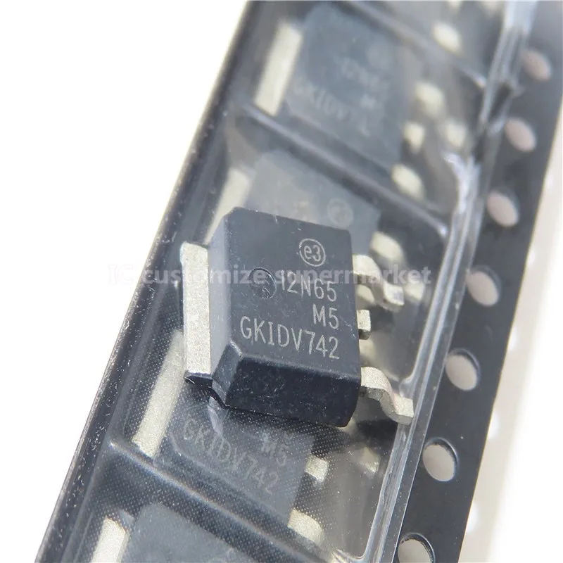Transistor SMD NWE 12N65M5 STD12N65M5 TO-252 650V 12A, 10 unids/lote