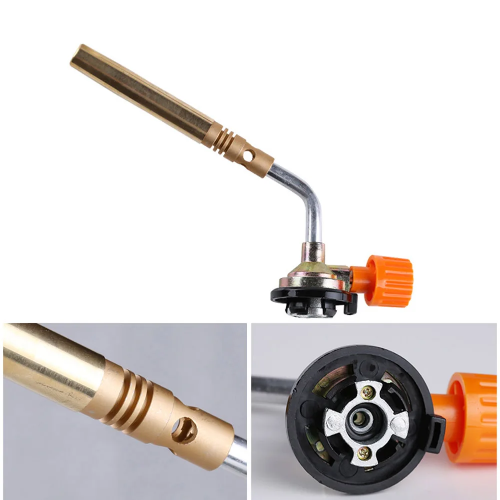 Outdoor Butane Flame Welding Torch Jet Burner Camping Picnic Heating Grill Baking Tools Outdoor Stove Accessories