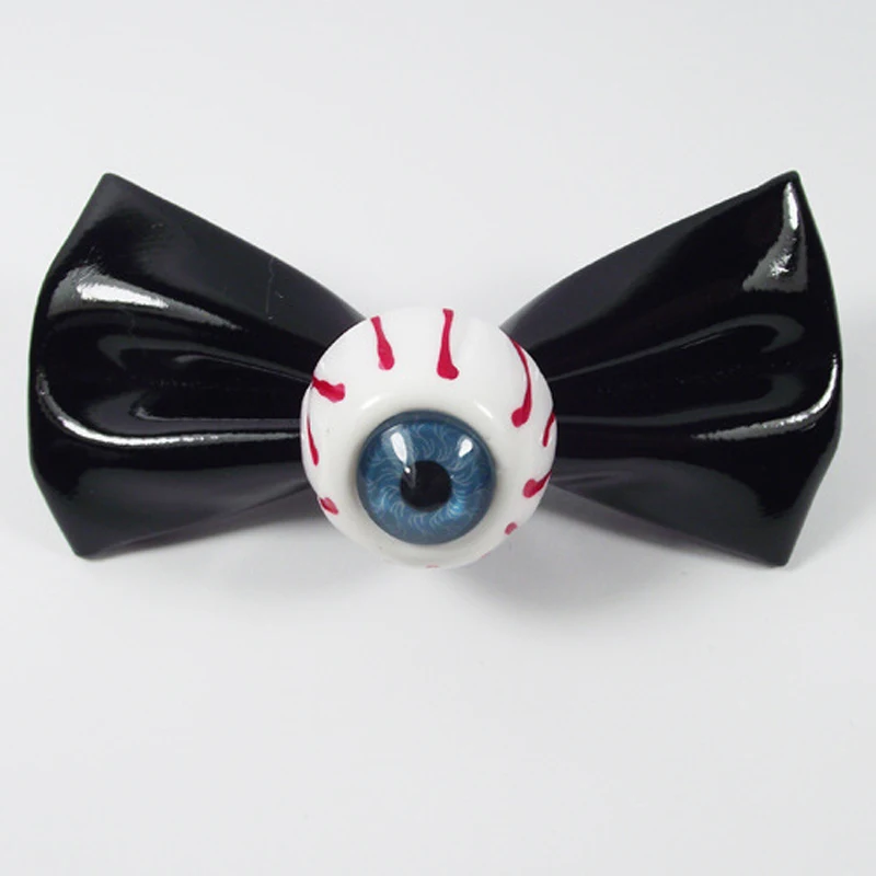 Kawaii Demon Eye Ball fermaglio per capelli per donna fermaglio per capelli con nodo a fiocco Punk Cool Harajuku Solid BB Clip accessori per capelli