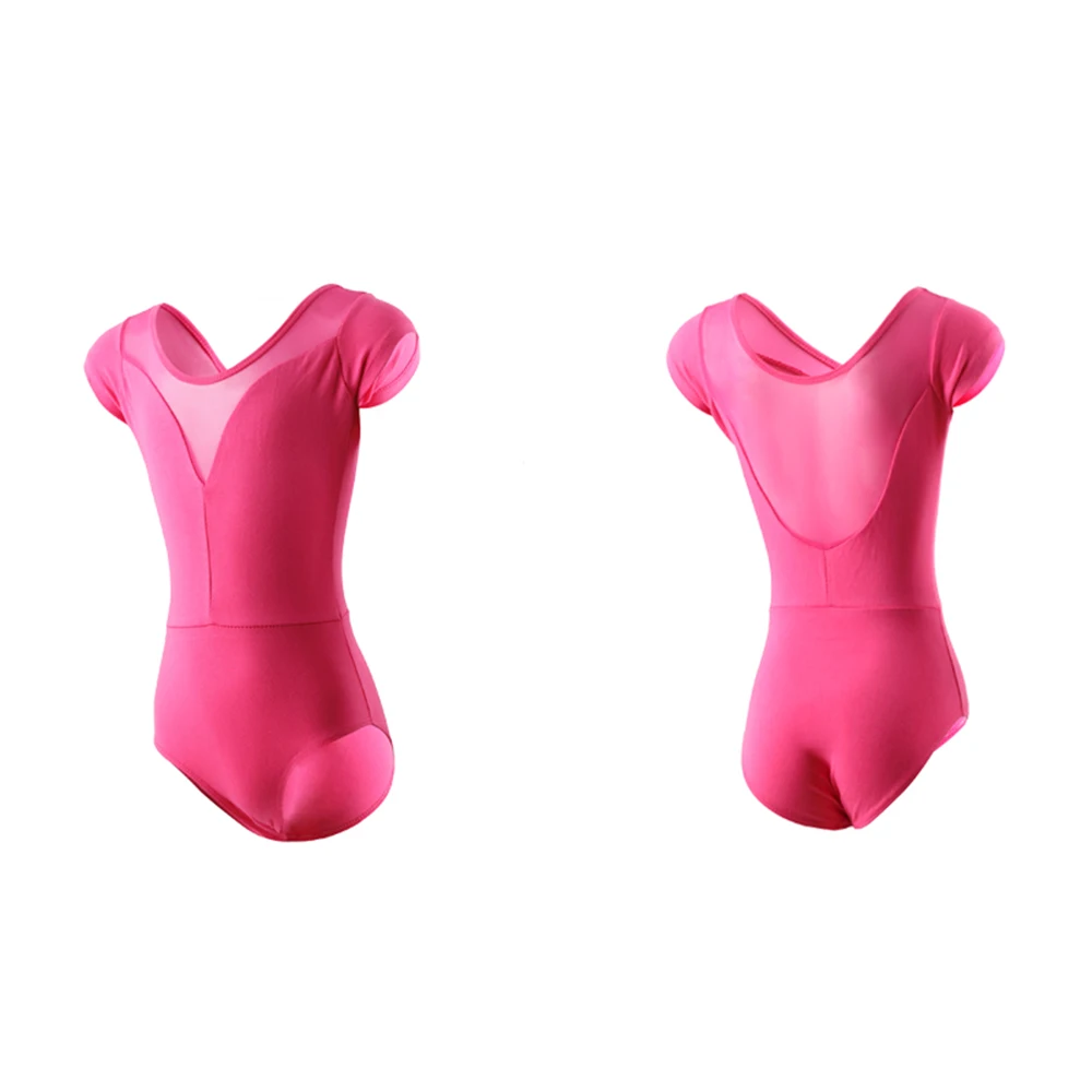 Nieuwe Meisjes Gymnastiek Ballet Turnpakje Hoge Kwaliteit Kid Bodysuit Katoen Nylon Sport Mesh Peuter Dans Kostuum Korte Lange Mouwen