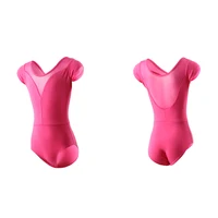 Nuevo Leotardo de Ballet y gimnasia para niñas, Body de chico de alta calidad, traje deportivo de malla de nailon y algodón para niños pequeños, traje de baile de manga corta y larga