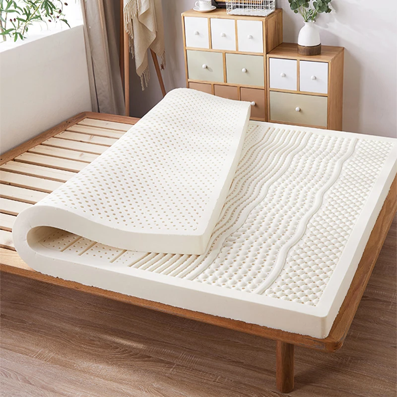 

100% Natural Latex Mattress Tatami 95D Medium Soft Cervical Vertebra Massage Pressure Release Single Double Size Bed Mattress