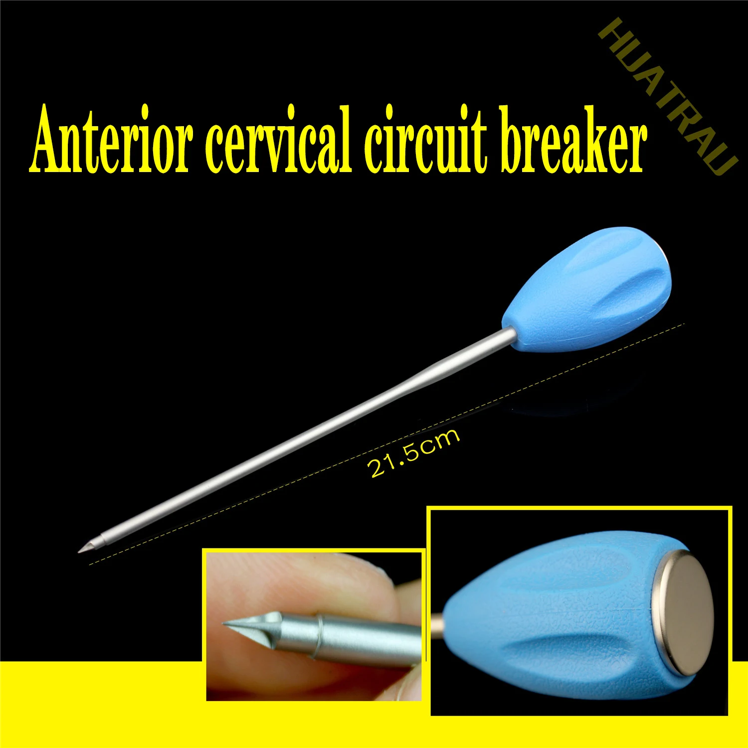 

Orthopedic instrument medical spine anterior cervical vertebrae circular self tapping opening device limit skin break open cone