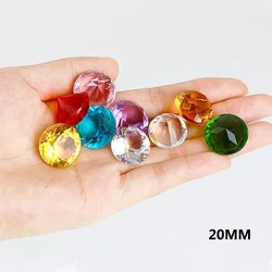 10pcs K9 Crystal Diamond Colorful Glass Feng Shui Crystals Decorative Craft Gift Wedding Romantic Home Vase Decor 20mm