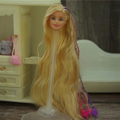 002 1/6 27cm doll head gift for girl collection toy with hair baby head make-up nuannuanmengwu dongcheng qibaoleyuan
