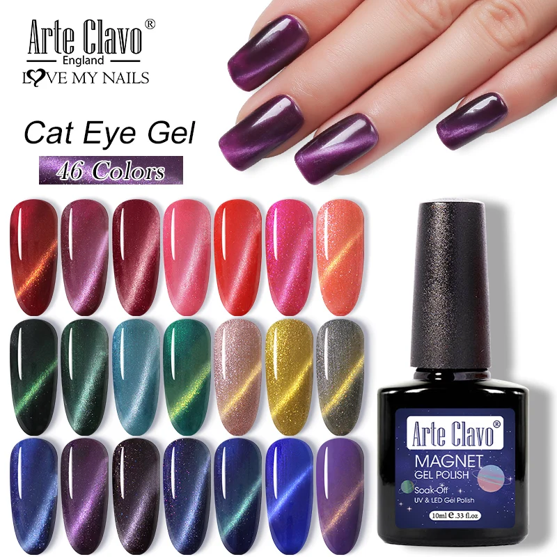 Arte Clavo 10Ml Lacquer เล็บเจลเล็บเล็บ Top Coat กึ่งถาวรเล็บเจลทาเล็บ Soak Off UV