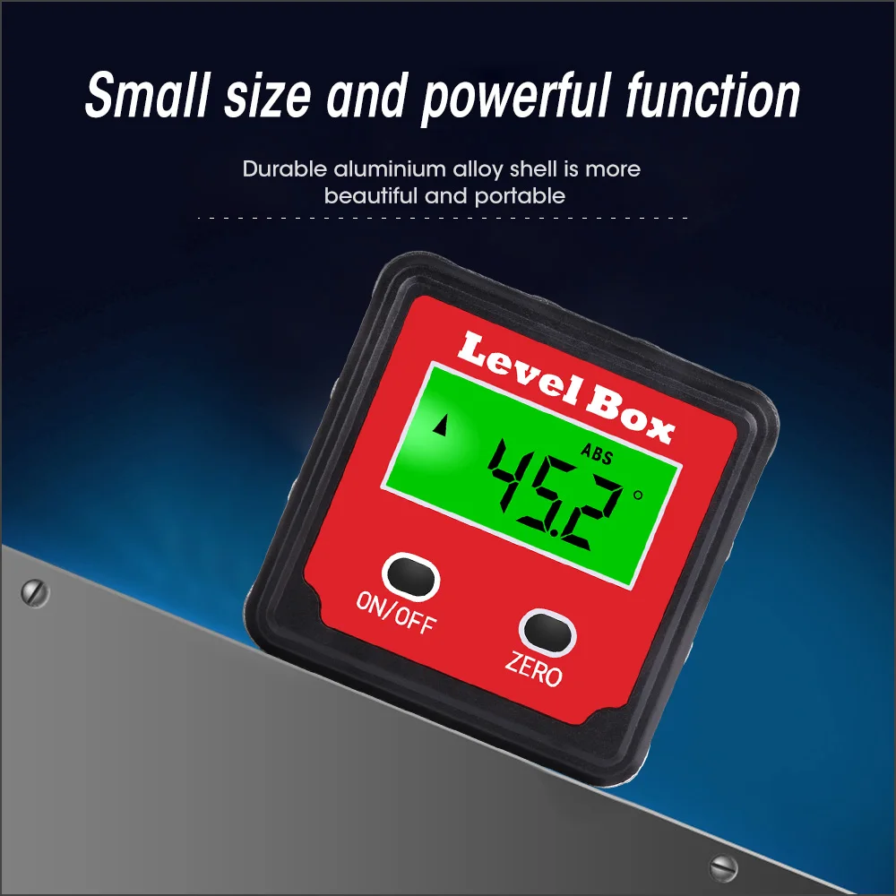 RZ Protractor Digital Electronic Bevel Box Angle finder With Backlight Angle Measurement Angle Gauge Inclinometer