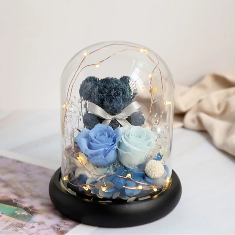 

15*15 см большой размер стеклянный купол ваза украшение дома антикварная бревенчатая основа прозрачная крышка DIY свадебный подарок другу