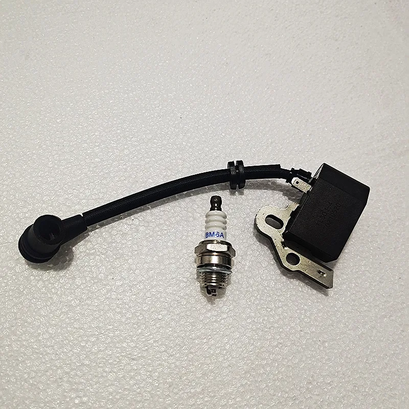 1 conjunto bobina de ignição & vela de ignição para mcculloch mac833 mac 835 mac 838 tivoli 45 tivoli 60