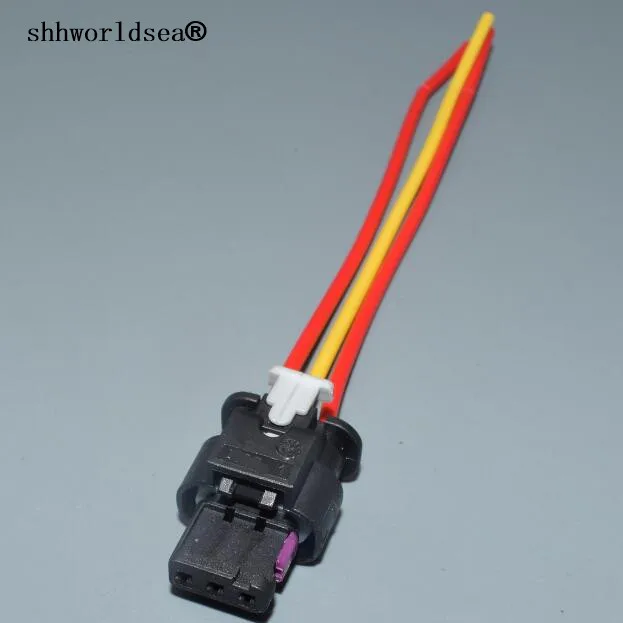 worldgolden 3pin for Audi Golf 6 Tourette Reversal Radar Electric Eye Probe Plug connector 4F0973703