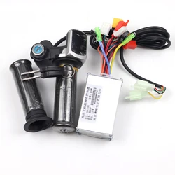 Electric Scooter Motor Controller 36 / 48V Universal Switch Lock with Speed Regulating Handle and Power Content Display